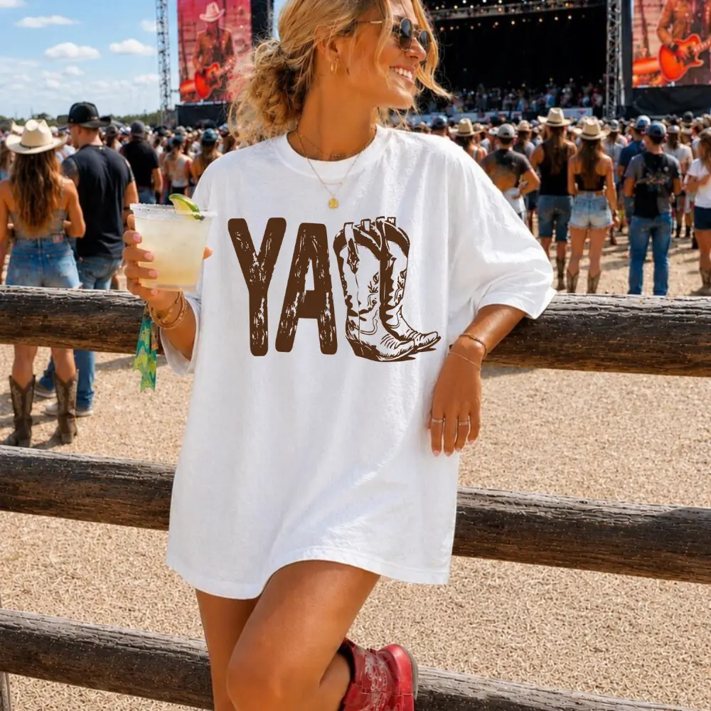 Y'All Western Country Sweatshirt, Retro Vintage Yall TShirt, Cowboy Western Rodeo Shirt, Cowboy Boots, Country Graphic Shirt Sweatshirt