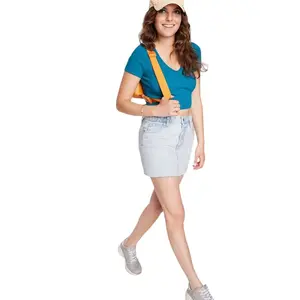 Women's Low Rise Denim Mini Skirt Wild Fable Light Wash 2 Light Blue