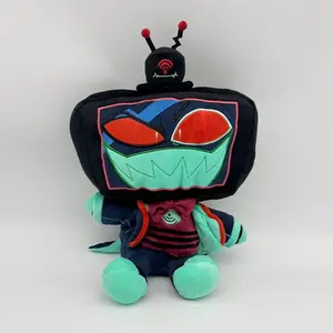 Funny Hazbin Hotel S2 Vox Plushie Toys Game Evil Boss Stuffed Doll Collectible Birthday Gifts Toys Room Decor