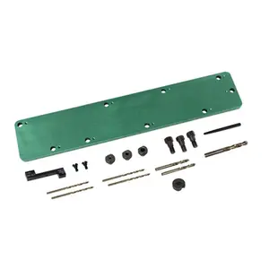 5.7L Hemi Dodge Manifold Drill Template, Automotive Engine & Transmission Repair Tool with Screw Extractor, Bushing, Depth Gauge, Double-Sided Depth Gauge