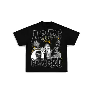 Graphic T-shirt✨ FLACKO Tee – Short Sleeve Cotton Crewneck Graphic T-Shirt, Casual Unisex Menswear Top, Streetwear Fashion Tee, Oversized Hip-Hop Inspired Summer Shirt