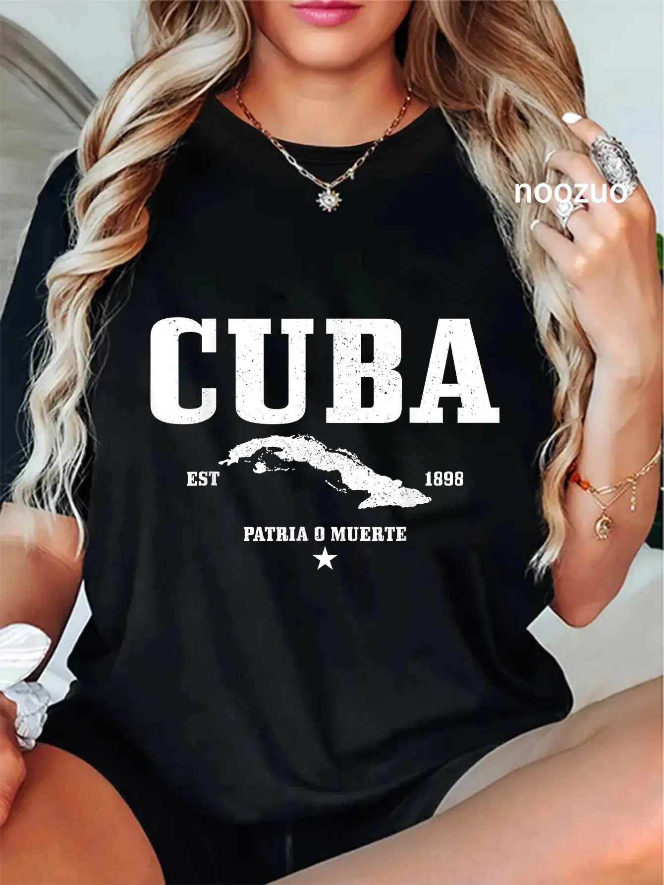 100% Cotton Cuba Est. 1898 Cuban Flag Pride Vintage Cuba T-Shirt