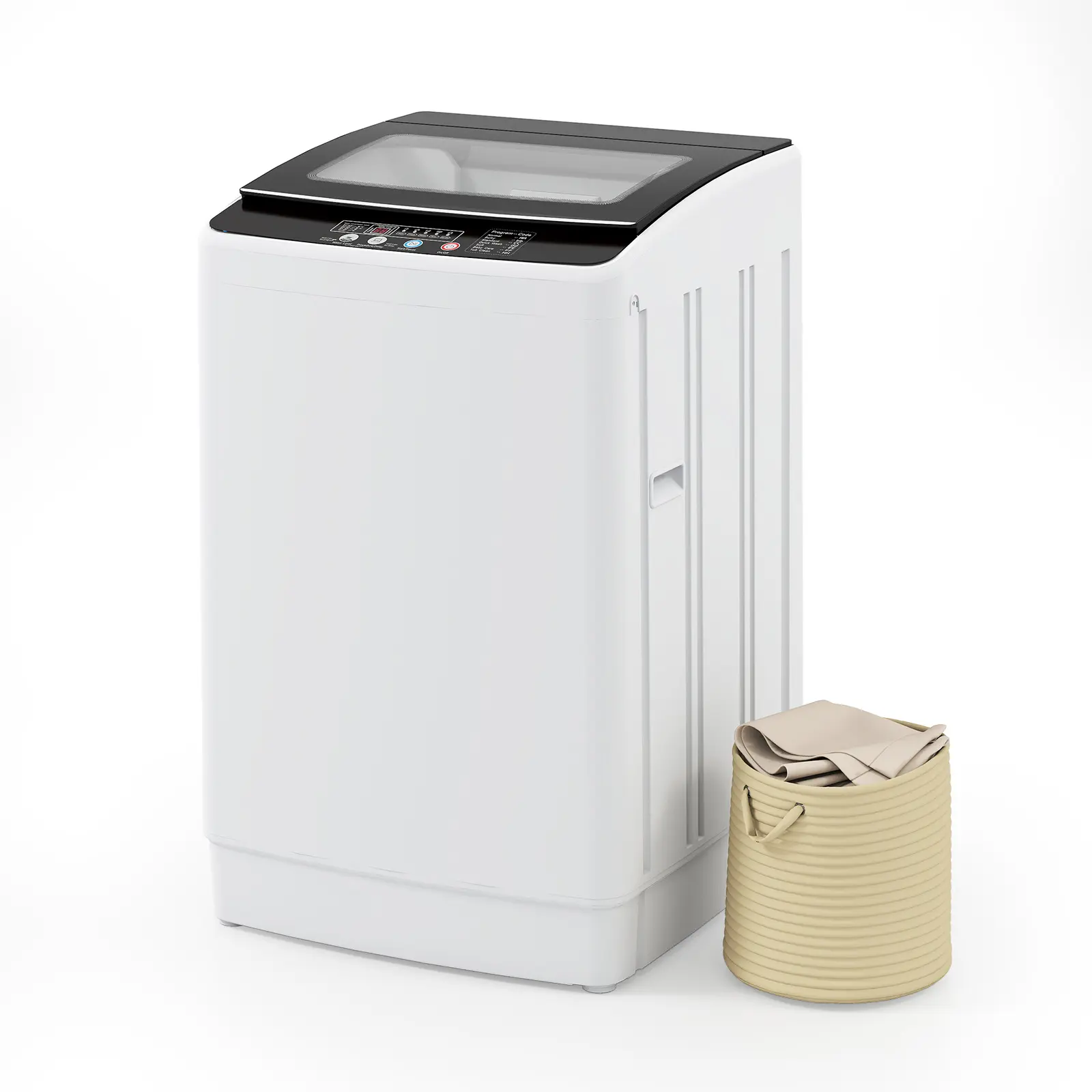 Auertech Fully Automatic Portable Washing Machine,Washer & Spin Dryer Combo with 10 Wash Cycles,Drain Pump & 24H Delay,for Apartment,RV,Dorm & Home