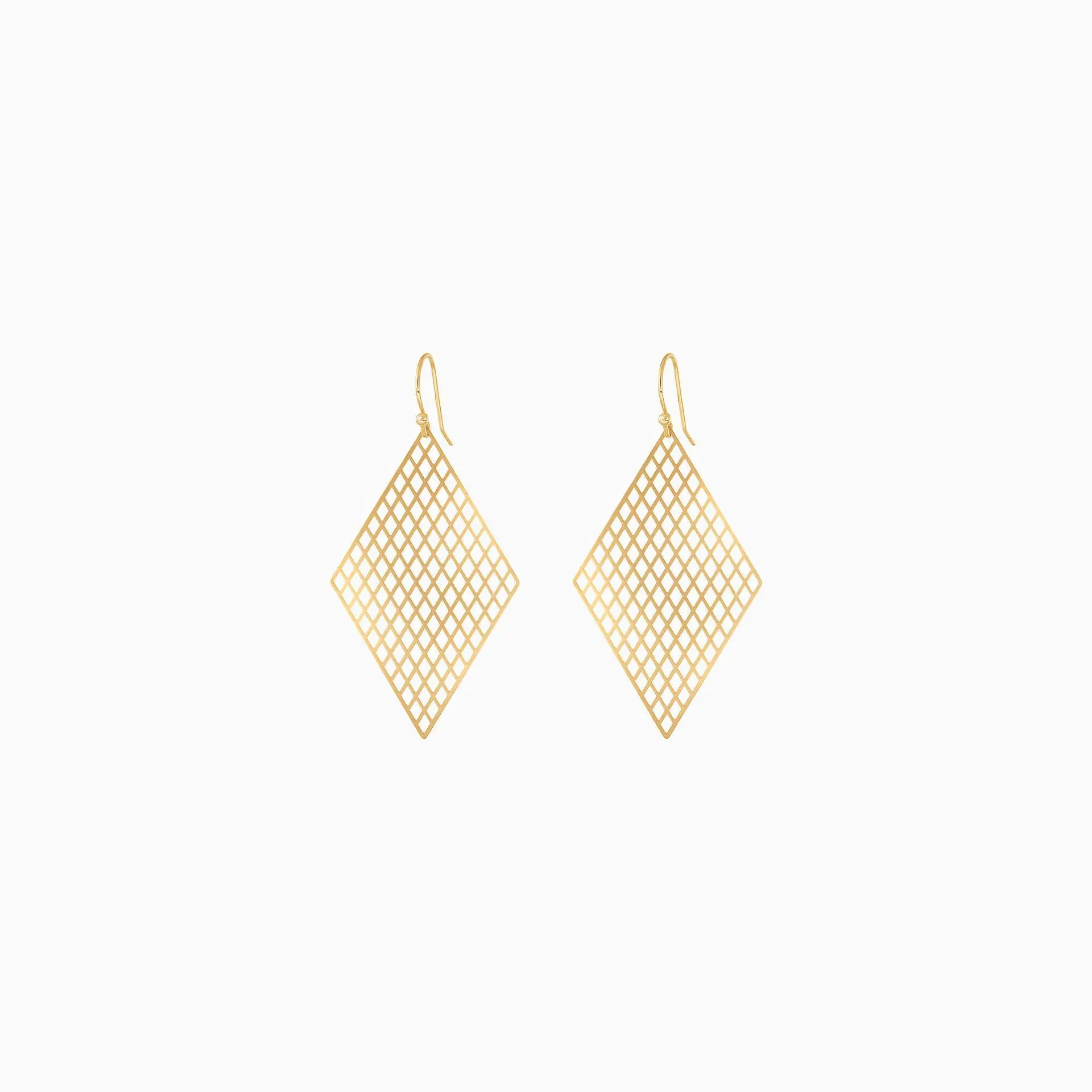 Rhombus Honeycomb Earrings - Lightweight and Versatile Unisex Jewelry