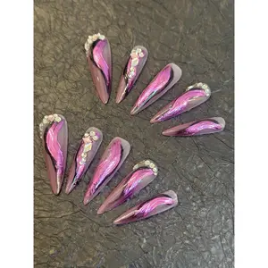 Short square nails in neutral shades nina pool press,handmade acrylic nails