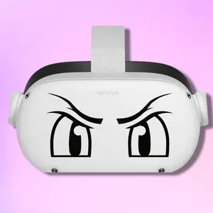 Meta Quest 2 Decal - Angry Eyes