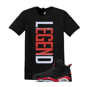 Shirt To Match AJ 6 Infrared Salesman 2026 Sneaker, 6 Infrared Salesman Shirt, Black Red Outfit, Gift for Him