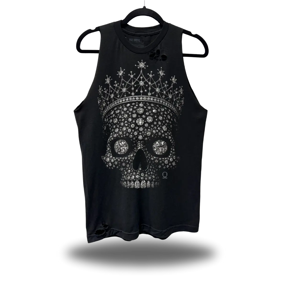 TheDriveClothing Diamonds Road Rash Tank Top – Black Y2K Streetwear Graphic Tank, Multicolor Vintage Biker Gym Shirt, Oversized Festival Outfit, Grunge Summer Fashion, Unisex Cotton Apparel