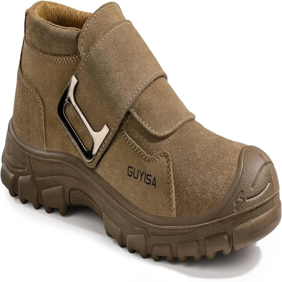 Welding Work Boots for Men Slip on Steel Toe Shoes for Men Indestructible Steel Toe Boots Welder Men's Working Shoes Fireproof Safety Footwear for Construction Men's Work & Safety Footwear