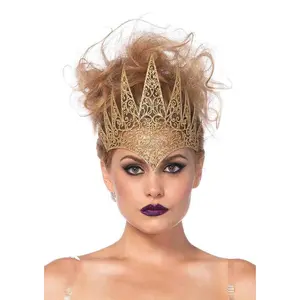 Adult Glitter Die-Cut Filigree Royal Crown Headband, Fashion Hair Accessory Headbands