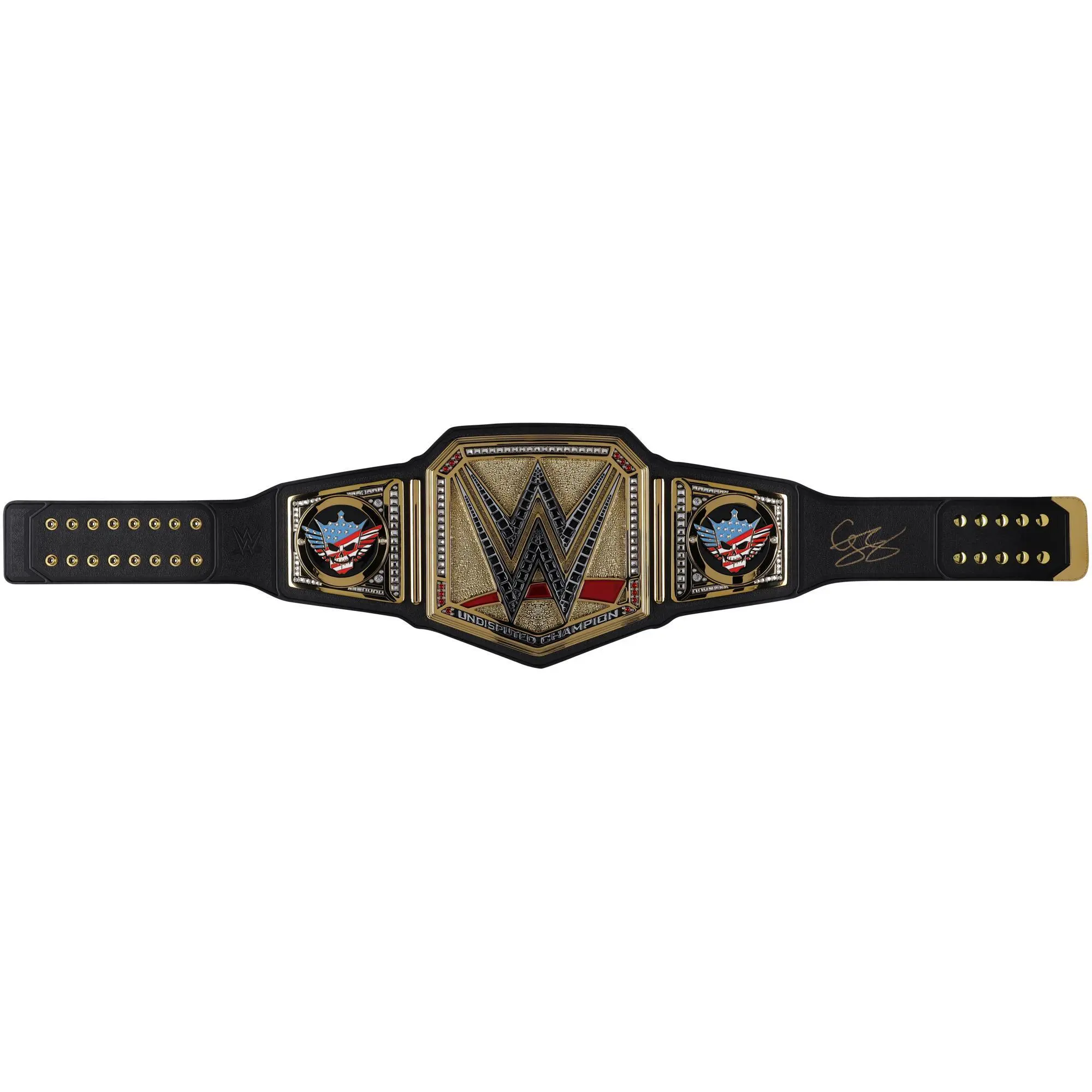 Cody Rhodes WWE Autographed Undisputed Championship Replica Title Belt with Talent Side Plates - Fanatics Authentic Certified