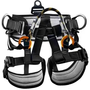 Climbing belts, Thicken Professional Large Size Safety Seat Belts for Tree Climbing, Rescuing Work, Rappelling and Other Outdoor Adventure Activities