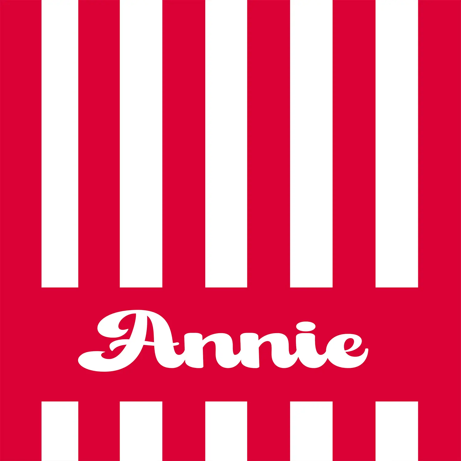 Stripes - Name - Red White