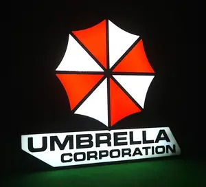 Resident Evil Lightbox Sign: Umbrella Corporation LED Horror Decor