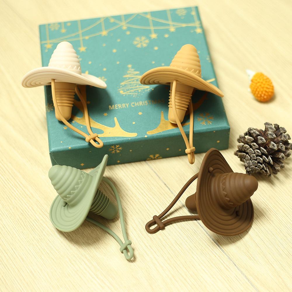 Silicone Stopper For Red Wine Western Cowboy Hat Creative