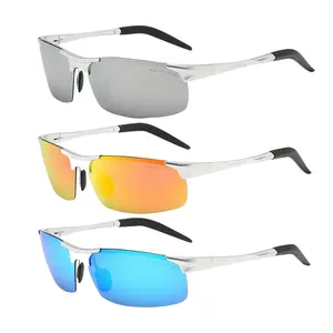 Paleshy 3 Pairs Polarized Sports Sunglasses for Men Half Frame Goggles Glasses For Running Fishing UV400 Protection Outdoor
