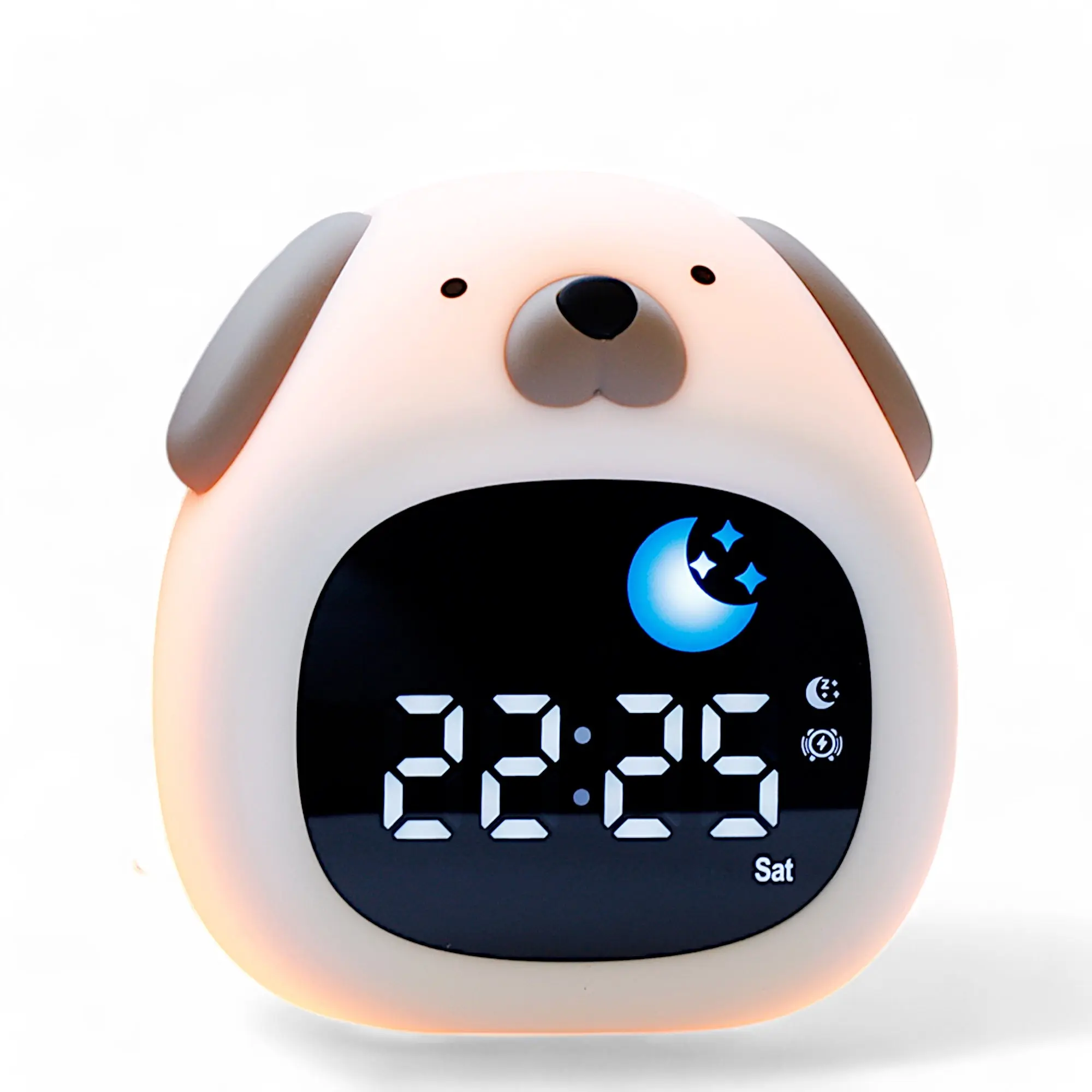 Bright Basics LED Digital Clock with Puppy Nightlight - Home Decor, Bedroom Sleep Aid Accessory