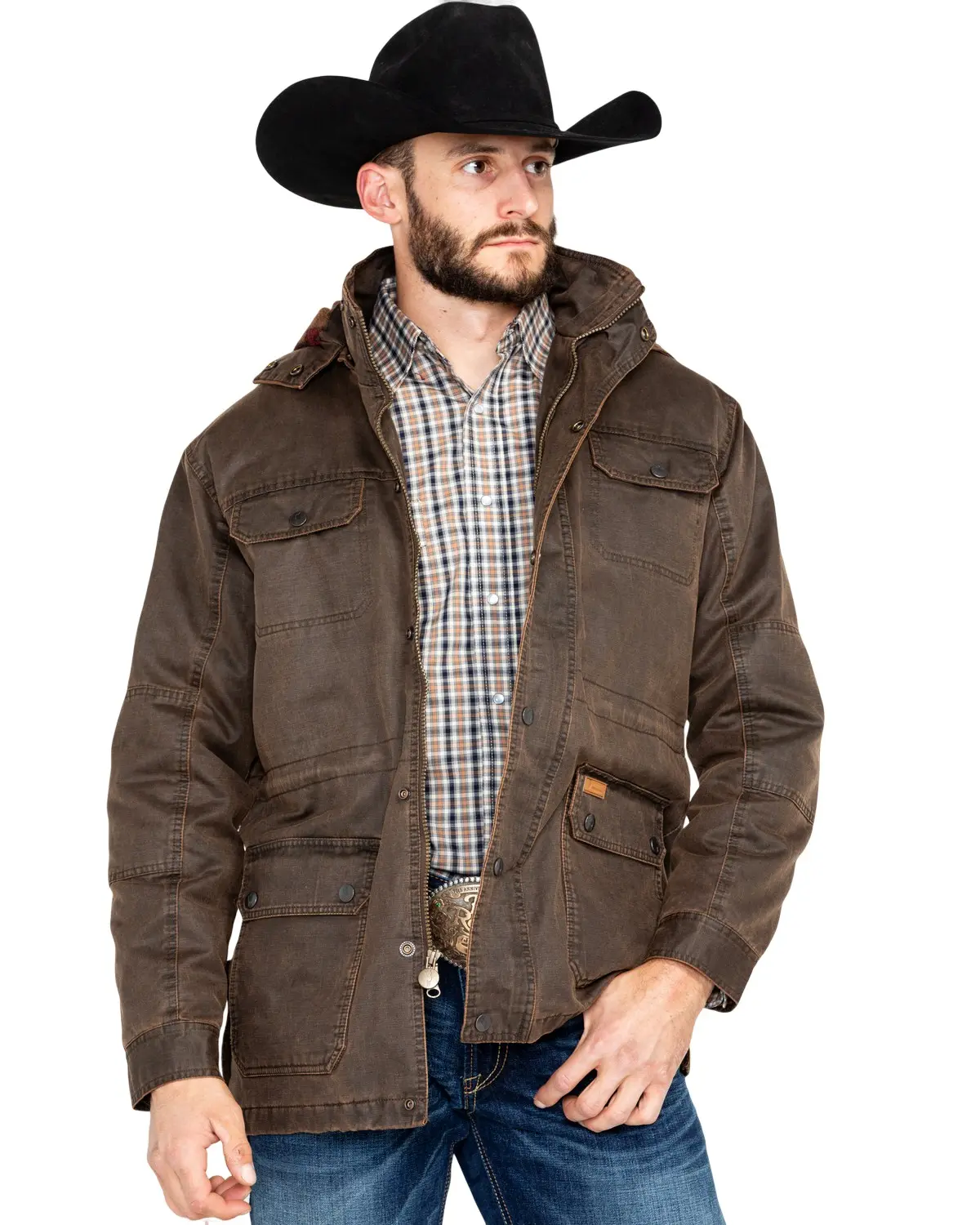 Outback Trading Co Men's Co. Men'S Langston 2-Way Fleece Jacket - 29732-Brn