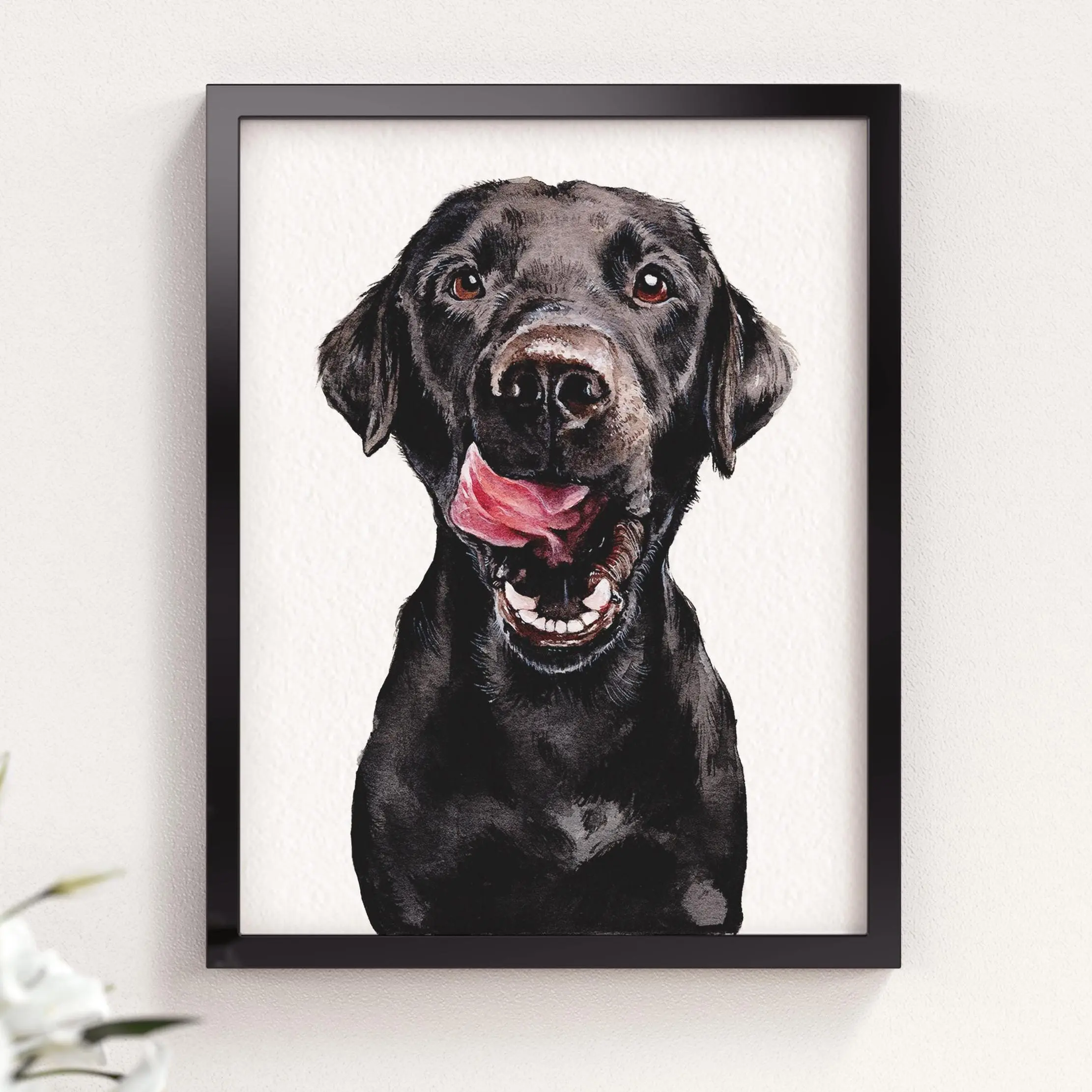 MIRRO Custom Watercolor Portraits,Using Pet Photo,Personalized Dog Portraits,Cat Portraits,Custom Dog Portraits,Custom Pet Memorial Art