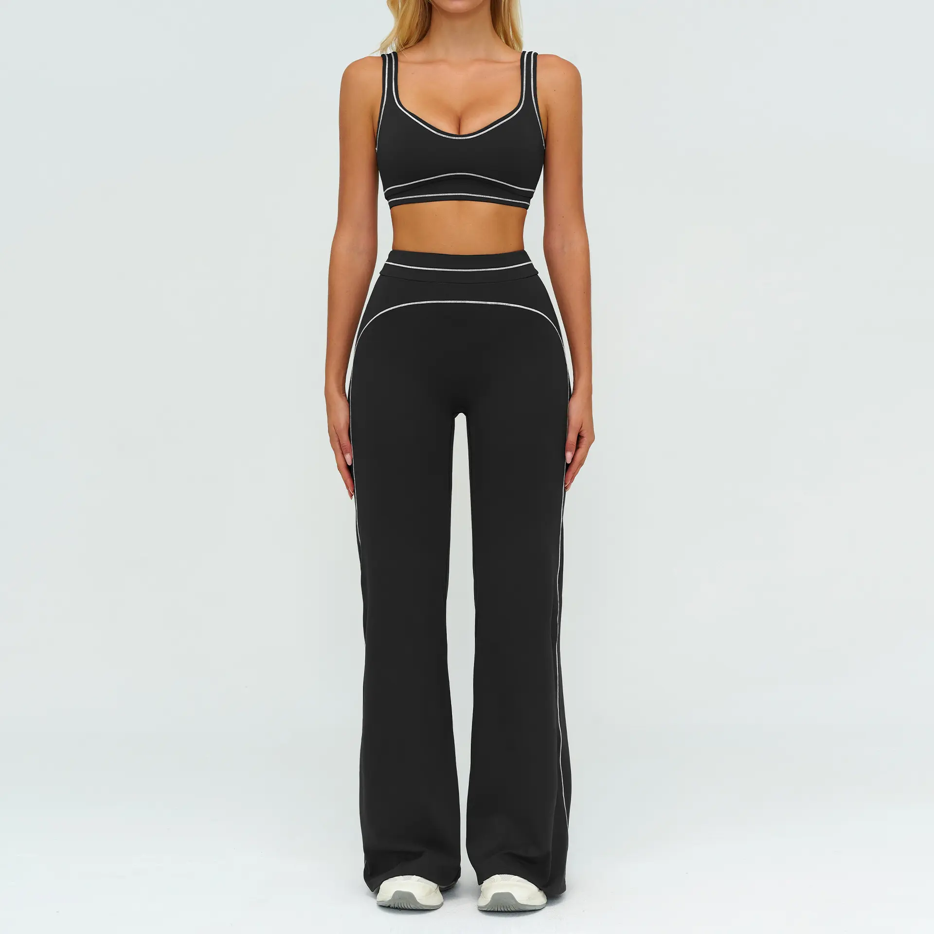 7028 bra+7028 2 wide leg pants   premium
