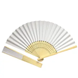 Wedding Party Bride Hand Accessory Paper Fan Handmade Folding Fan, Elegant Bridal Accessories, Perfect for Wedding Parties