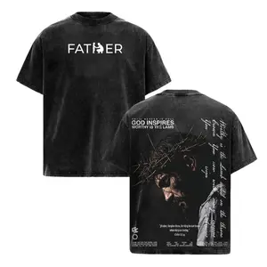 Father Forgive Them Vintage Jesus Christian Oversized T Shirt Hoodies God Inspires Faith Graphic Tee Religious Streetwear Gospel Worship Shirt Gift for Believers Heavyweight Cotton Y2K Aesthetic Retro Christ Top Pump Cover Unisex Apparel