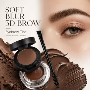 BUY 1 GET 1 FREE - 2-in-1 Eyebrow Powder & Cream Kit with Dual Brush for Natural Brow Tint (Eyebrow Paste)