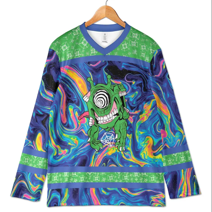 Cyclops Rave Jersey, Monster Hockey Shirt, Trippy Edm Festival Outfit
