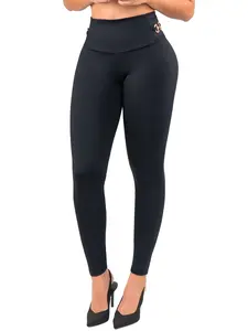 Stagmi Leather-Effect Leggings SMI1394 – High Waist with Inner Support