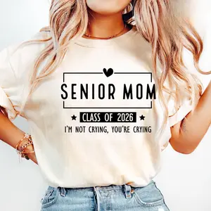 Senior Mom Class Of 2026 T-Shirt - Sweatshirt - Hoodie, Graduation Mom Shirt, Class Of 2026 Family Graduation Sweatshirt, Senior Mom Hoodie, Full Sizes