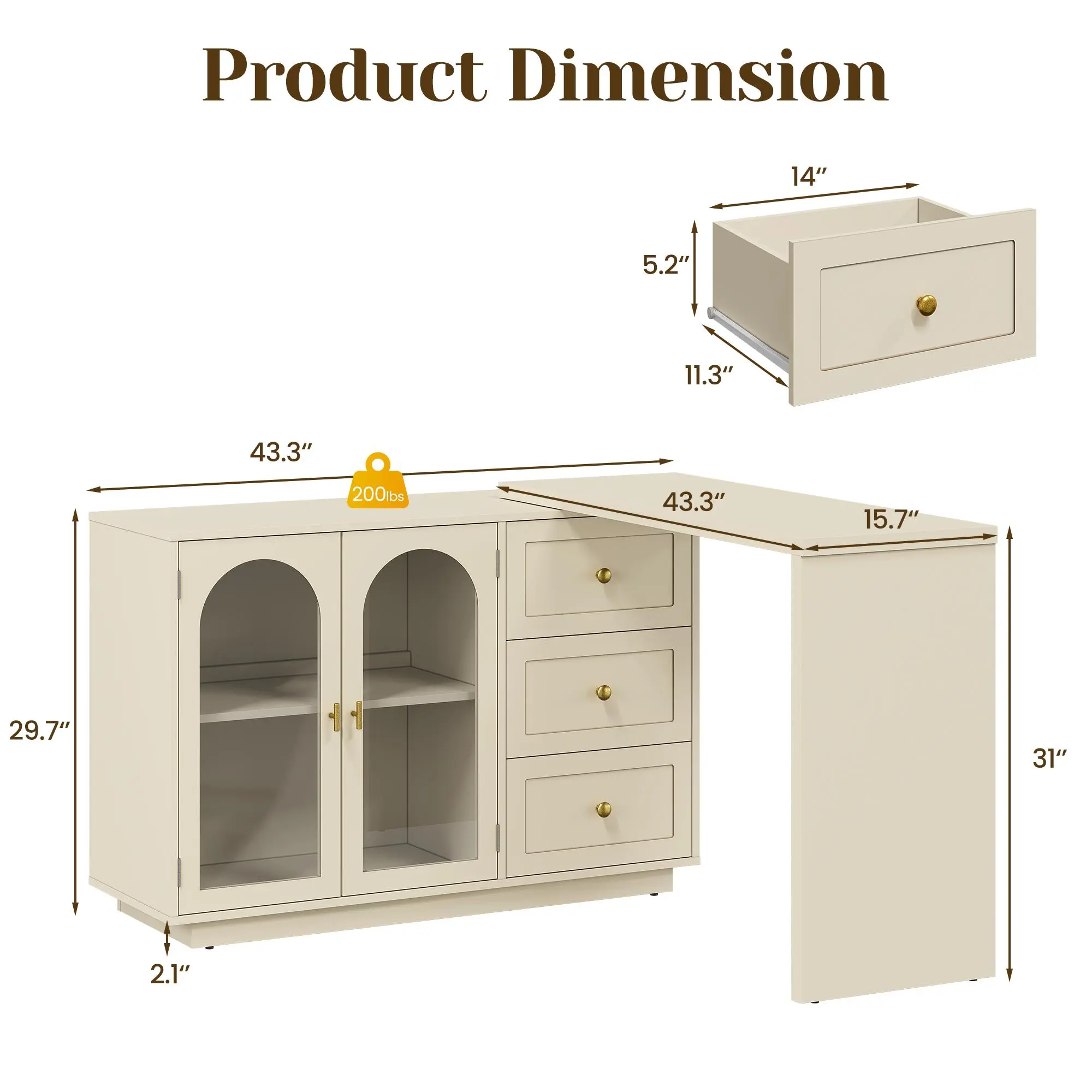 Style A-83"-Beige