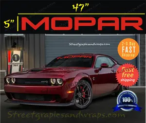MOPAR SOLID DESIGN WINDSHIELD VINYL DECAL STICKER