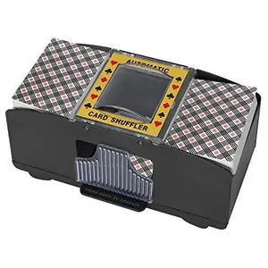 Card Shuffler 2/4/6 Deck, Automatic Electric Playing Card Shuffler, Battery Operated Poker UNO Shuffling Machine, for Family Party Games