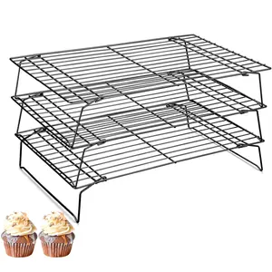 Stainless Steel Stackable Cooling Rack, 1/3 Tier, Ideal for Baking, Cooking, Oven, Dishwasher Safe, Perfect for Cookies, Pizza, Cake