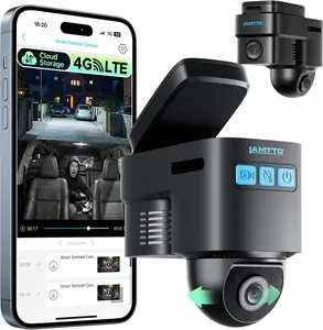 【SpringGlowUp】LAMTTO 4G LTE Car Security Camera – Video Dashcam  Real-Time Remote Viewing via Mobile Phone, Human and Radar Detection, GPS Tracking, Accident Evidence Recording (Data Refill Is Required for Unlimited 4G Data Usage)
