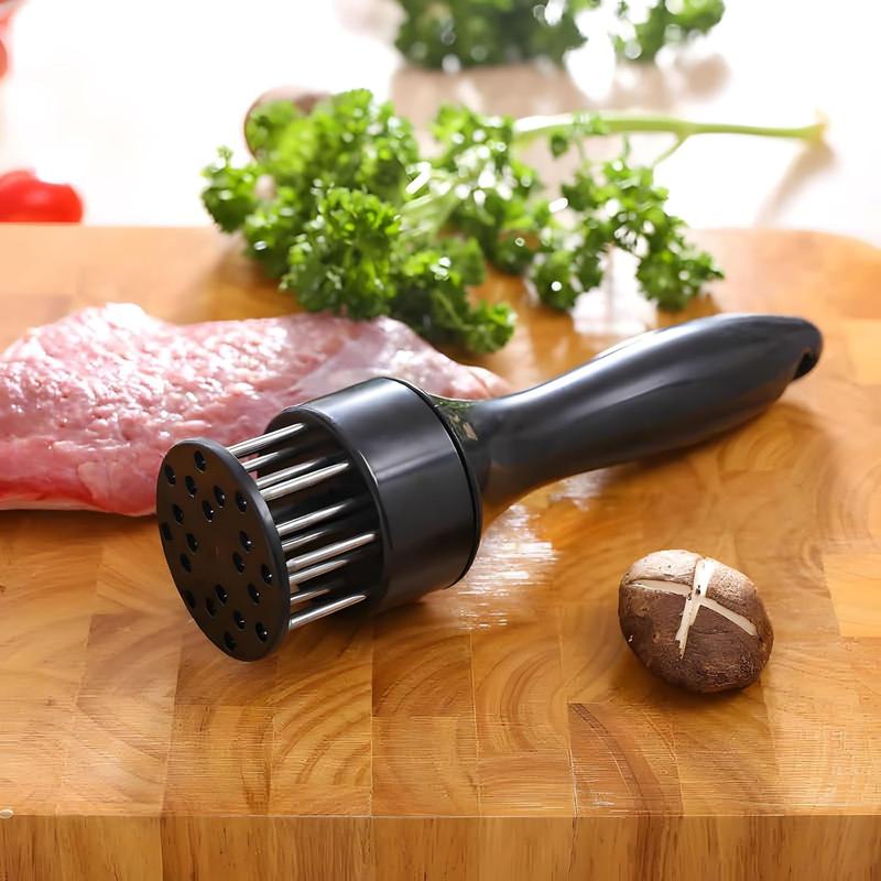 1PCS Meat tenderizer, manual steak tool with stainless steel needle for loose meat cooking, suitable for steak, chicken, pork, veal