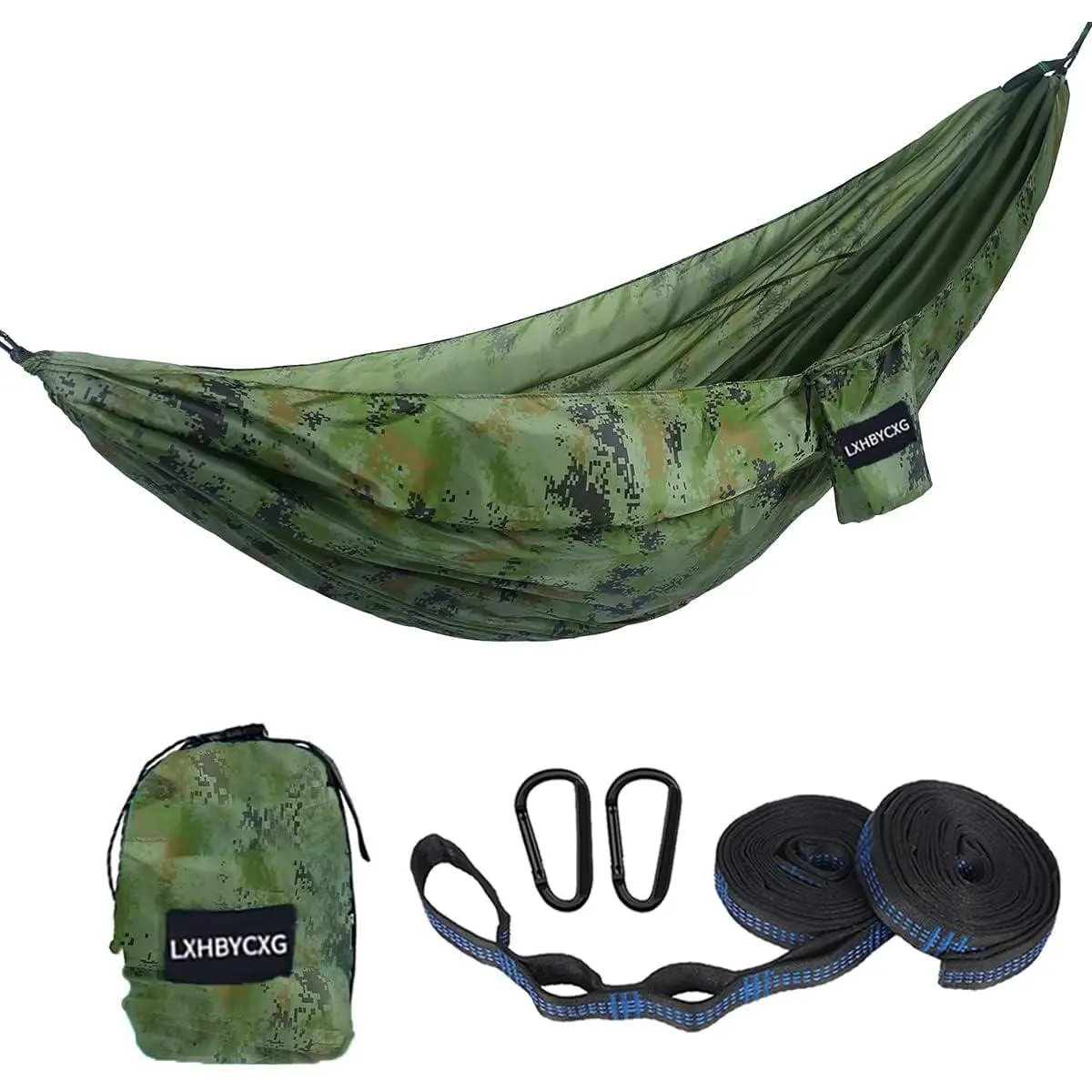 Premium Ultralight Portable Camping Hammock with 2 Tree Straps – Double or Single Parachute Nylon Hammock for Backpacking, Hiking, Travel, Beach, Backyard & Outdoor Adventure