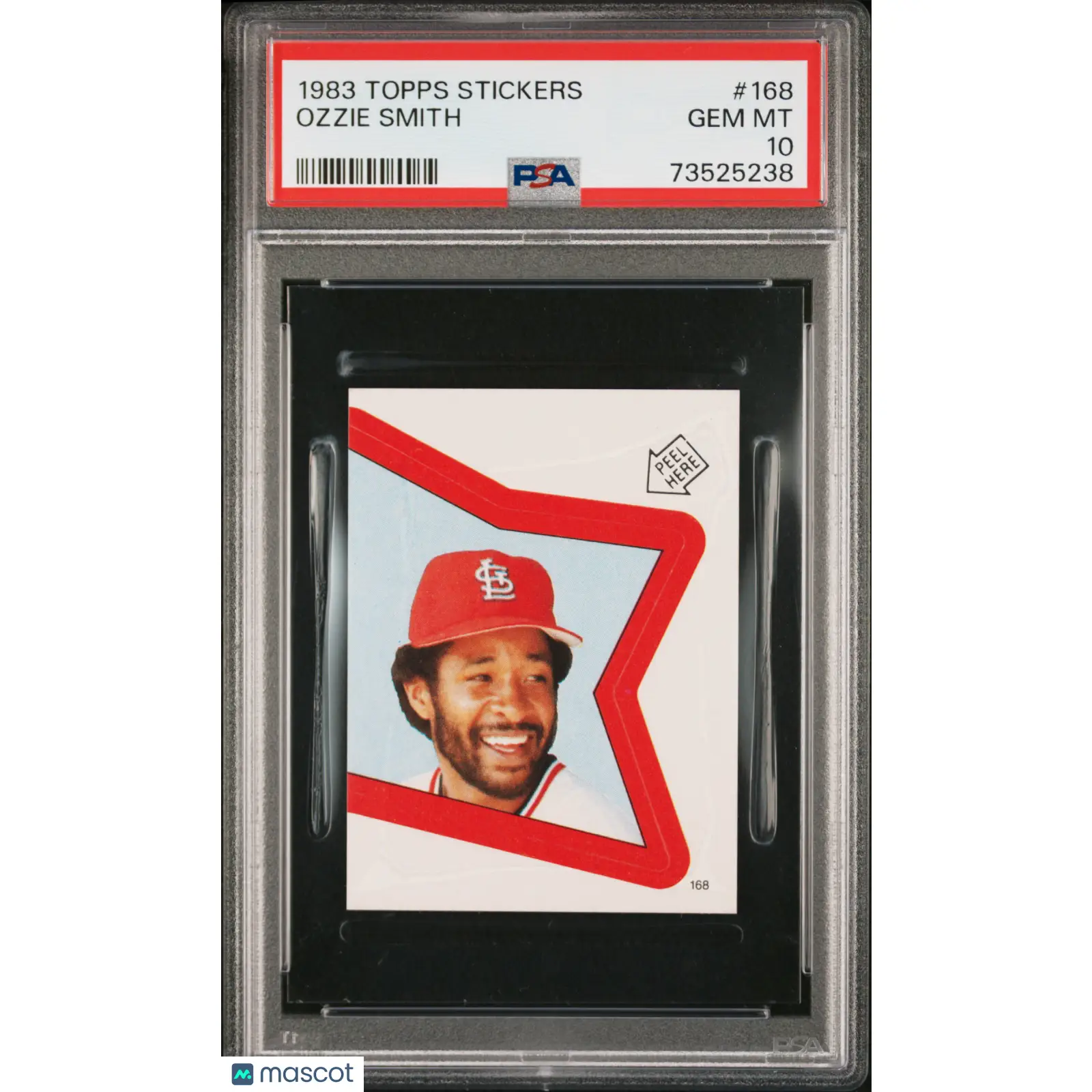Ozzie Smith PSA 1983 Topps Stickers Baseball #168 10 73525238