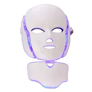 Professional LED Light Therapy Mask, 7 Color Pdt Facial Beauty Mask, Rechargeable LED Photon Beauty Machine, Face Skin Care Tool, Facial Beauty Instrument