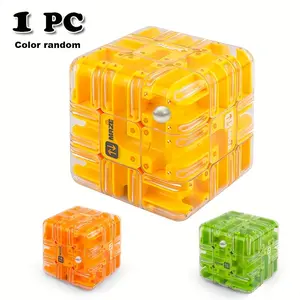 3D Maze Cube Puzzle Toy 3D Rolling Cube Educational Puzzle for Boys Teens Adults Travel Toy Orange Yellow Green Durable Maze Game Adult Maze Game