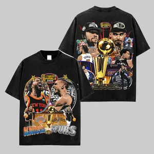 Premium Washed Heavy Cotton Spurs vs Knicks Final Basketball Shirt Victor Wembanyama The Alien Jalen Brunson Captain Clutch Game Day Fit Y2K 90s Vintage Streetwear Oversized Top Men Women Hector Banana-Bread Knicks Nation Spurs Nation Casual Outfits Tees