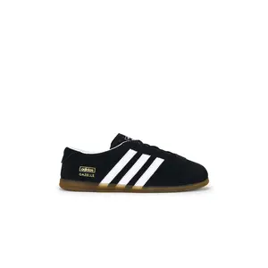 adidas Originals Gazelle Lo Pro in Core Black, Footwear White, & Gum 3