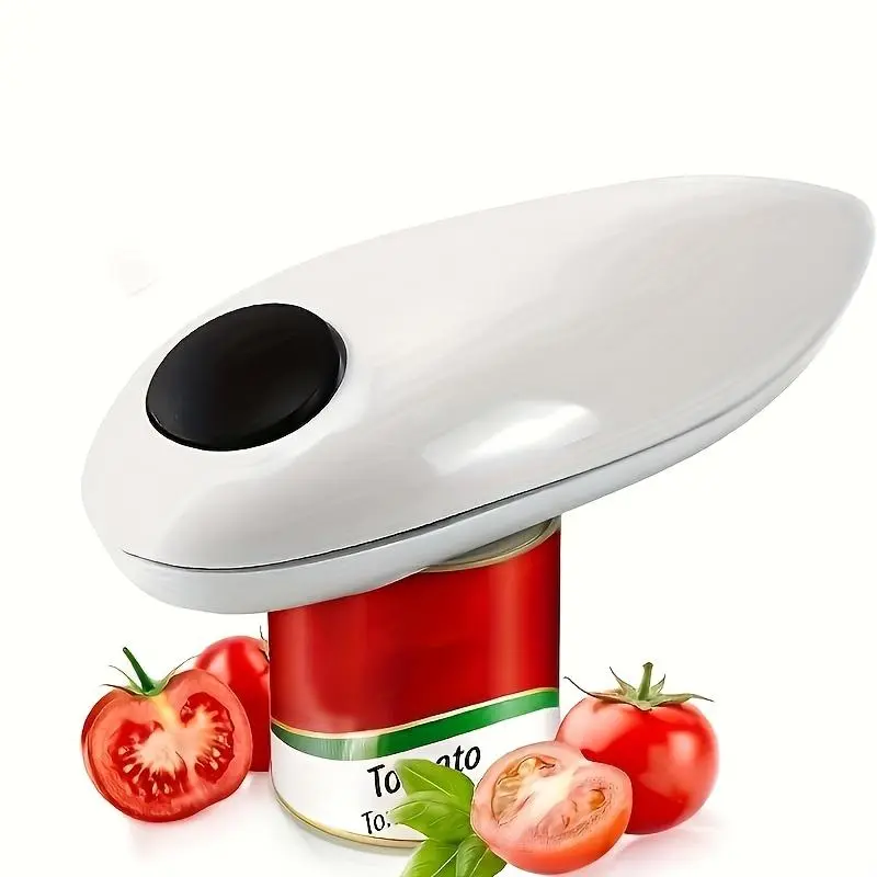 Auto Electric Can Opener - One-Touch Battery Operated, Hands-Free for Seniors & Arthritis, Fits All Can Sizes, Smooth Edge & Food Safe, Perfect Father's Day Gift