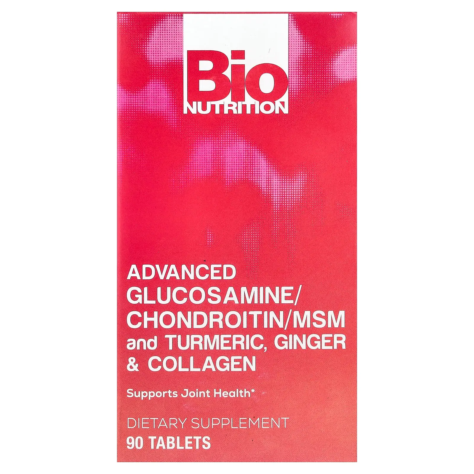 Bio Nutrition Advanced Glucosamine/Chondroitin/MSM and Turmeric, Ginger & Collagen, 90 Tablets | HSA/FSA Eligible