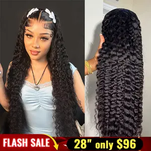 Bling Hair 180% Density 13x4 13x6 Deep Wave Lace Front Wigs Curly Human Hair Wig Wet And Wavy Water Wave HD Lace Front Wigs Human Hair Pre Plucked Frontal Wig #TikTokShopBlackFriday