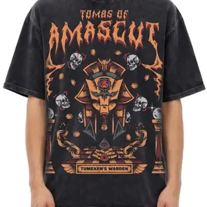 OSRS Tombs of Amascut Graphic Tee - Old School RuneScape ToA Shirt, Vintage Washed Streetwear, Gaming Gift for Him/Her