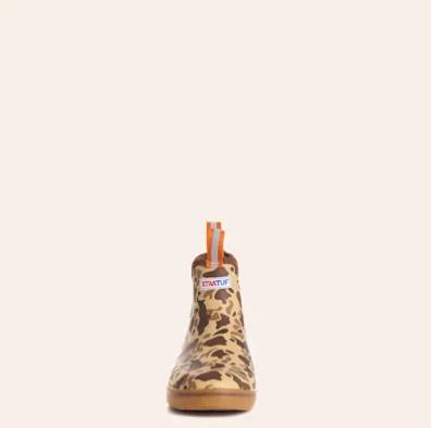 XTRATUF Men’s Tan and Duck Camo Ankle Rubber Deck Boots