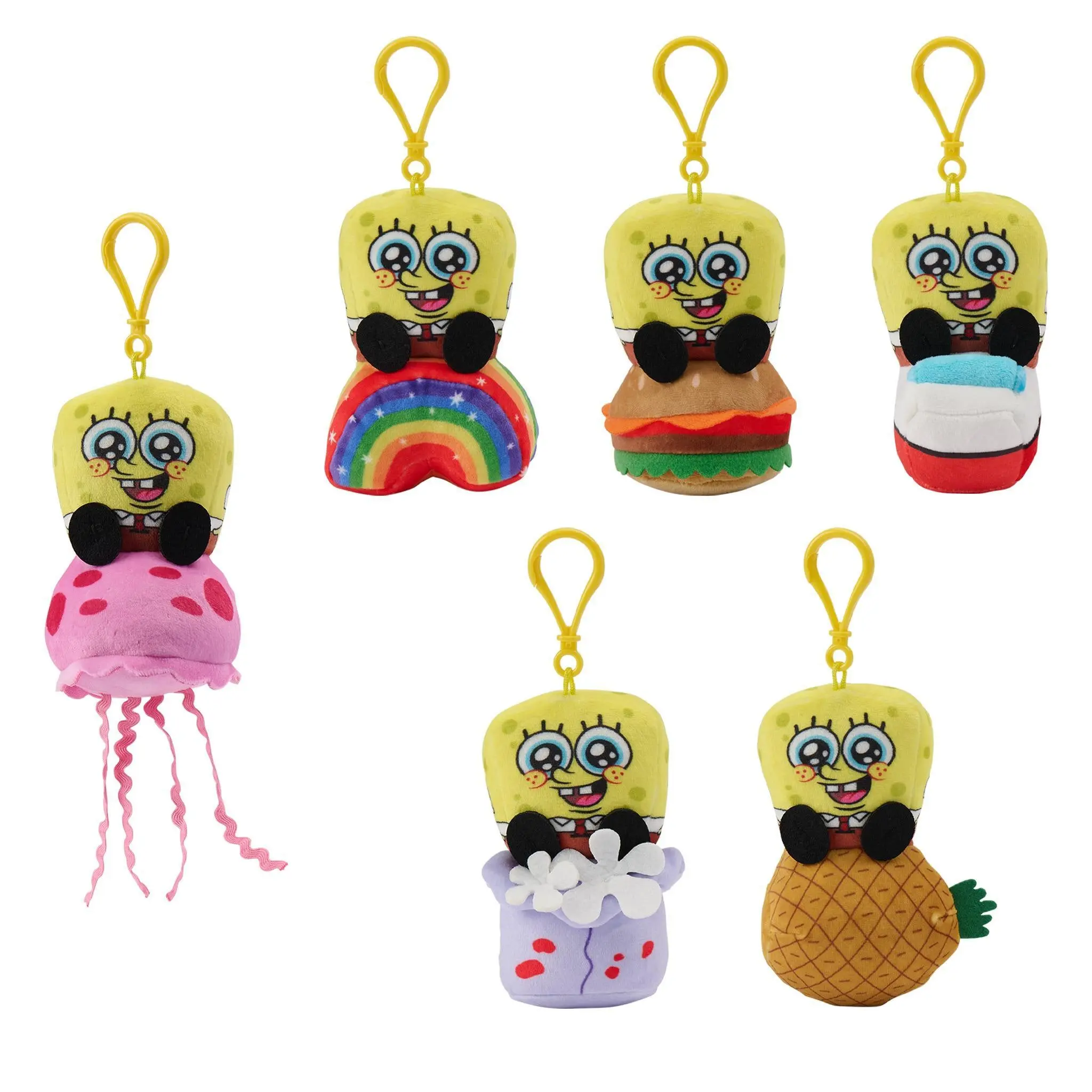 Super7 SpongeBob SquarePants Super Duper Plush Keychains Wave 01  - Individual Hang Tag