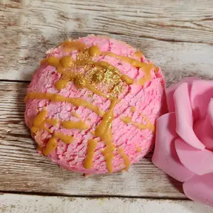 Juicy Papaya Mango Handmade Luxurious Bubble Bar - Ice Cream Scoop Design for a Moisturizing Bubble Bath Experience Body Care Scent Shea Skin Repair