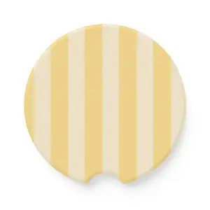 Stripe Round Coaster, Pastel Drink Coaster, Cute Coffee Mug Mat, Aesthetic Desk Decor, Gift for Coffee Lovers